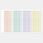 Pastel Watercolor Trio Eisen on Etiketten (Blatt)