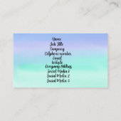 Pastel Watercolor Visitenkarte (Rückseite)