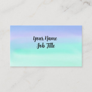 Pastel Watercolor Visitenkarte
