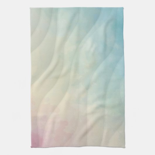 Pastel Watercolor Wavy Pattern Küchentücher (Vertikal)