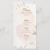 Pastel Watercolor Wedding Menu (Vorderseite)