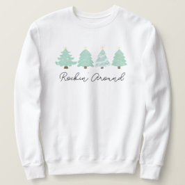 Pastel Watercolor Weihnachtsbaum Unisex Sweatshirt
