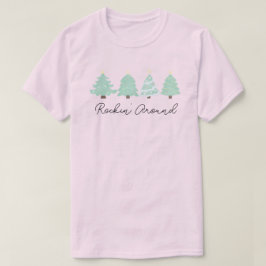 Pastel Watercolor Weihnachtsbaum Unisex T - Shirt