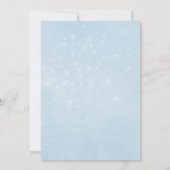 Pastel Watercolor Weihnachtsdusche Danke Einladung (Rückseite)