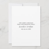 Pastel Watercolor Weihnachtsjause erwartet Ankündigung (Rückseite)