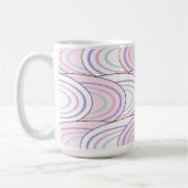 Pastel Wave Abstract Pattern Coffee Mug Kaffeetasse (Links)
