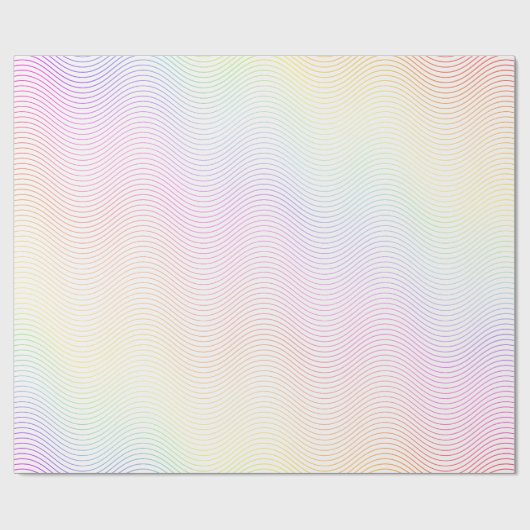 Pastel Wave Geschenkpapier (Flach)