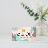 Pastel Wave Modern Restaurant Qr Code Menü und Rabattkarte (Stehend Vorderseite)