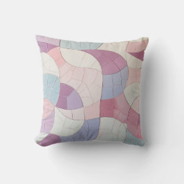 Pastel Wave Mosaic Kissen