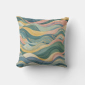 Pastel Waves Kissen (Vorderseite)