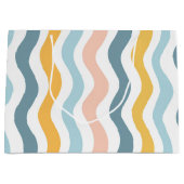 Pastel Wavy Lines  Große Geschenktüte (Vorderseite)