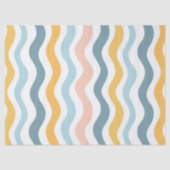 Pastel Wavy Lines  Seidenpapier (Vorderseite)