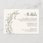 Pastel Wedding Details Enclosure Card Begleitkarte (Vorderseite)