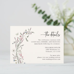 Pastel Wedding Details Enclosure Card Begleitkarte