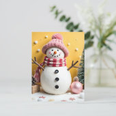 Pastel-Weihnachten - Grußkarte Feiertagspostkarte (Stehend Vorderseite)