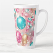 Pastel Weihnachtsdekorationen Latte Tasse (Rechts)
