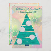 Pastel Weihnachtsfeiertag 1. Weihnachtsfest PARTY Einladung (Vorne/Hinten)