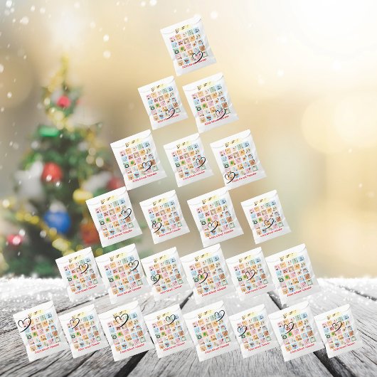Pastel Weihnachtsfeiertag Adventskalender 24 Gesch Geschenktütchen