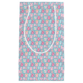 Pastel Weihnachtsgeschenke und Candy Canes Kleine Geschenktüte