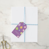 Pastel Weihnachtsschmuck Snowflakes Violett Geschenkanhänger (Mit Garn)