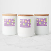 Pastel Weihnachtsschmuck Snowflakes Violett Lebensmitteletikett (Flaschen)