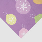 Pastel Weihnachtsschmuck Snowflakes Violett Seidenpapier (Detail)