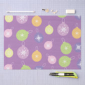 Pastel Weihnachtsschmuck Snowflakes Violett Seidenpapier (Handwerk)