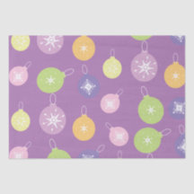 Pastel Weihnachtsschmuck Snowflakes Violett