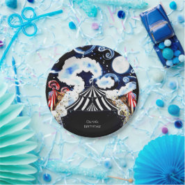 Pastel Whimsical Circus Geburtstag Pappteller