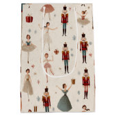 Pastel Whimsical Nutcracker & Princess Gift Bag Mittlere Geschenktüte (Rückseite)