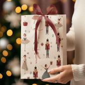 Pastel Whimsical Nutcracker & Princess Gift Bag Mittlere Geschenktüte