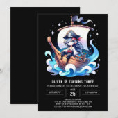 Pastel Whimsical Pirate Geburtstag Einladung (Vorne/Hinten)