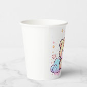 Pastel Whimsical Tiger Baby Dusche Pappbecher (Rechts)