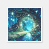 Pastel Whimsy Enchanted Forest Baby Shower Serviette (Vorderseite)