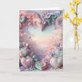 Pastel Whimsy Valentinstag Card Karte (Gelbe Blume)