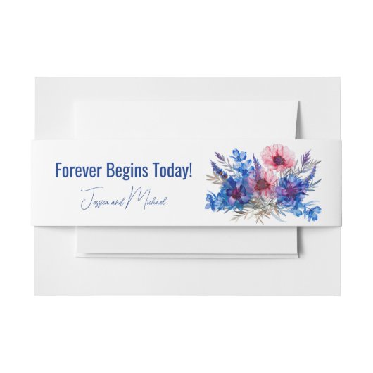 Pastel Whispers Meadow Einladungsbanderole (Vorderseite Beispiel)