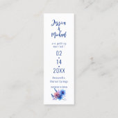 💍 Pastel Whispers Meadow Lesezeichen Save the Dat Telefonnummerkarte (Rückseite)