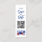 💍 Pastel Whispers Meadow Lesezeichen Save the Dat Telefonnummerkarte (Vorderseite)
