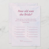 Pastel Wie alt war die Brautduschkarte Einladung (Vorne/Hinten)