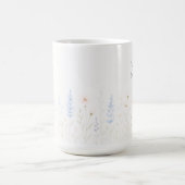 Pastel Wild Blume Tasse mit Personalisierter Meldu (Mittel)