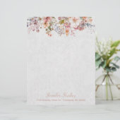 Pastel Wild Flowers Custom  (Stehend Vorderseite)