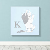 Pastel Wild Thing | Anfänglich hinzufügen Leinwanddruck (Insitu (Holzboden))