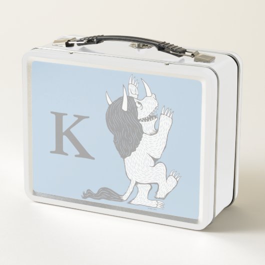 Pastel Wild Thing | Anfänglich hinzufügen Metall Brotdose (Rückseite)