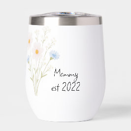 Pastel Wildblume Bouquet Personalisiert "Mama Est"