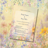 Pastel Wildblume Meadow Barn Wedding Einladung