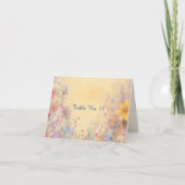 Pastel Wildblume Meadow Barn Wedding Tischnummer (Vorderseite)