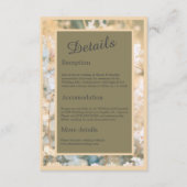 Pastel Wildblume Meadow Wedding Begleitkarte (Vorderseite)