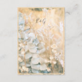 Pastel Wildblume Meadow Wedding Begleitkarte (Rückseite)