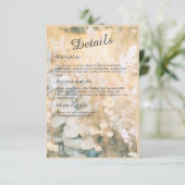 Pastel Wildblume Meadow Wedding Begleitkarte (Stehend Vorderseite)