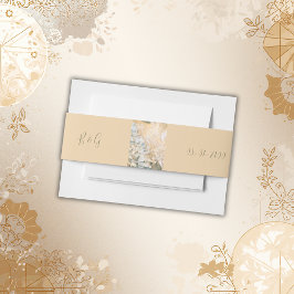 Pastel Wildblume Meadow Wedding Einladungsbanderole